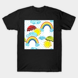 Fairytale Weather Forecast Large Scale Print T-Shirt